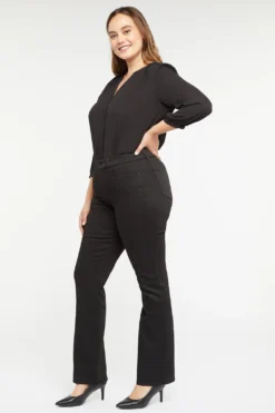 Marilyn Straight Jeans In Plus Size - Black Rinse 12 Marilyn Straight Jeans In Plus Size - Black Rinse -Nydj Apparel Shop WMICMS2299 BLKRI 6
