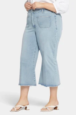 Patchie Wide Leg Capri Jeans In Plus Size - Divine -Nydj Apparel Shop WMNSCP8571 DVNE 3