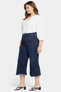Patchie Wide Leg Capri Jeans In Plus Size - Sublime 10 Patchie Wide Leg Capri Jeans In Plus Size - Sublime -Nydj Apparel Shop WMNSCP8571 SBLME 5