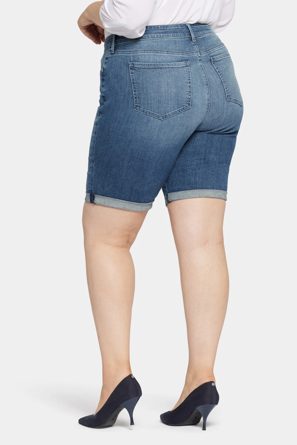 Briella 11 Inch Denim Shorts In Plus Size - Landslide 2 Briella 11 Inch Denim Shorts In Plus Size - Landslide - Image 2