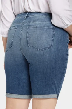 Briella 11 Inch Denim Shorts In Plus Size - Landslide 11 Briella 11 Inch Denim Shorts In Plus Size - Landslide -Nydj Apparel Shop WMSLBS2546 LNDSL 6