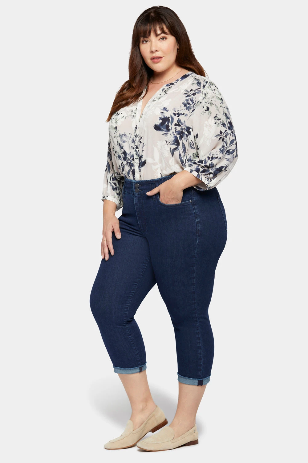 Chloe Capri Jeans In Plus Size - Mystique 5 Chloe Capri Jeans In Plus Size - Mystique - Image 5