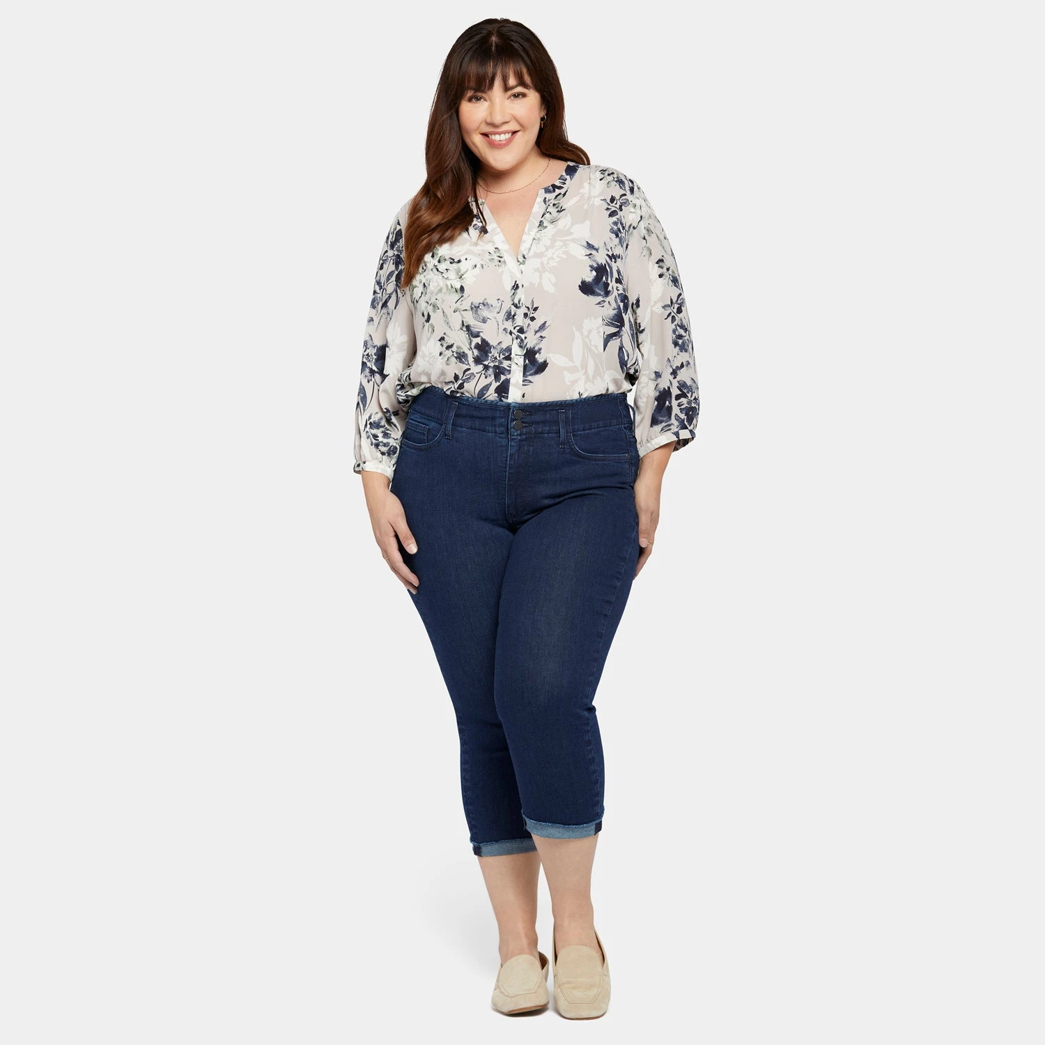 Chloe Capri Jeans In Plus Size - Mystique 7 Chloe Capri Jeans In Plus Size - Mystique - Image 7