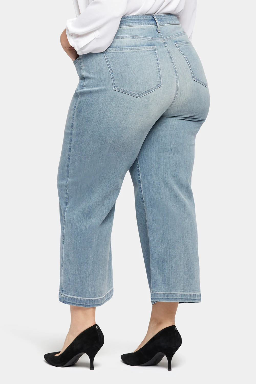 Teresa Wide Leg Ankle Jeans In Plus Size - Thistle Falls 2 Teresa Wide Leg Ankle Jeans In Plus Size - Thistle Falls - Image 2