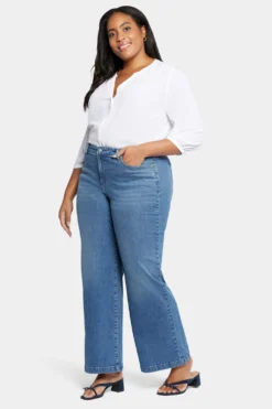 Teresa Wide Leg Jeans In Plus Size - Sweetbay -Nydj Apparel Shop WMSLKT2335 SWTBY 5