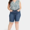 Briella 11 Inch Denim Shorts In Plus Size - Dimension