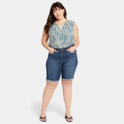 Briella 11 Inch Denim Shorts In Plus Size - Dimension 13 Briella 11 Inch Denim Shorts In Plus Size - Dimension -Nydj Apparel Shop WMYSBS2546 DMNSN DPA