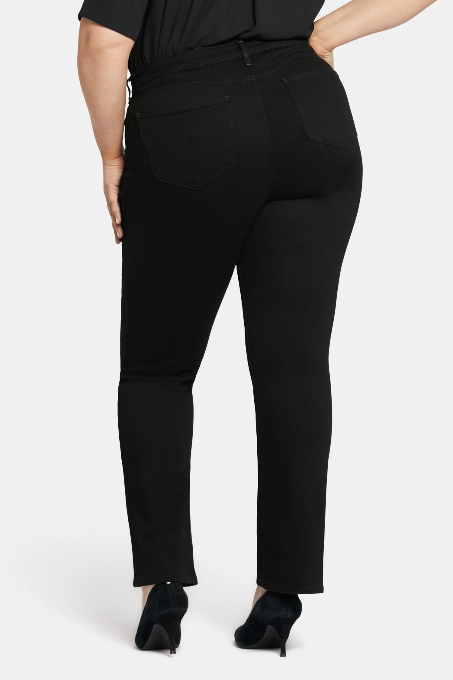 Barbara Bootcut Jeans In Plus Size - Black 2 Barbara Bootcut Jeans In Plus Size - Black - Image 2