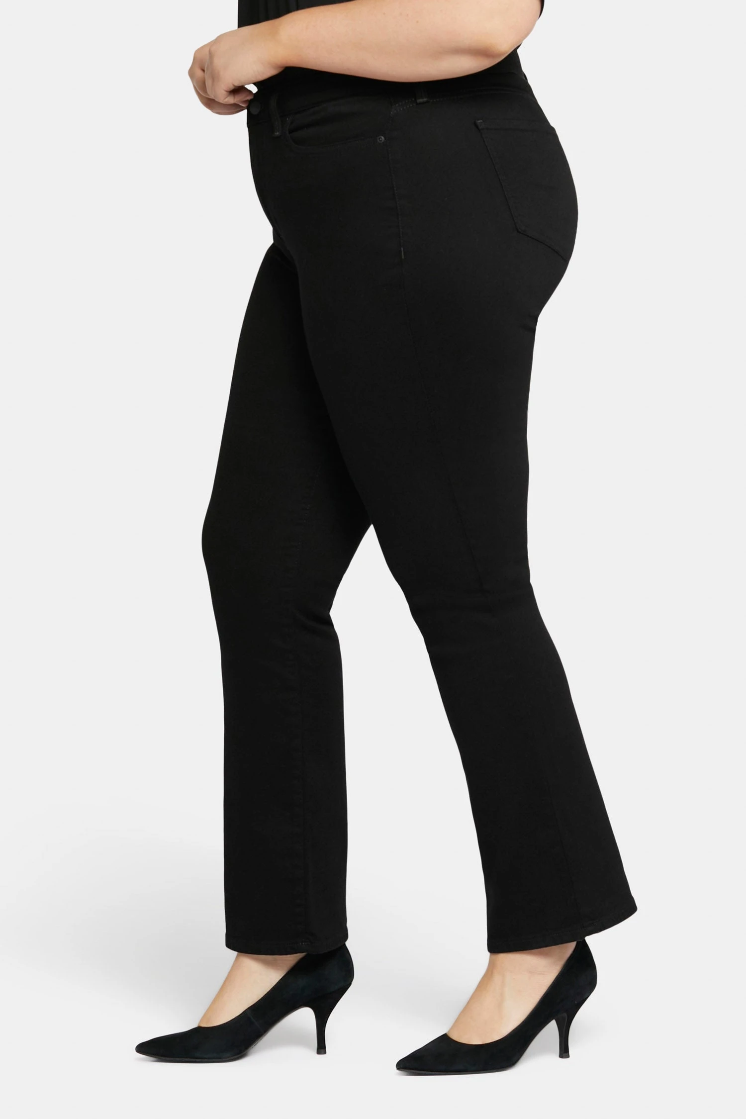 Barbara Bootcut Jeans In Plus Size - Black 3 Barbara Bootcut Jeans In Plus Size - Black - Image 3