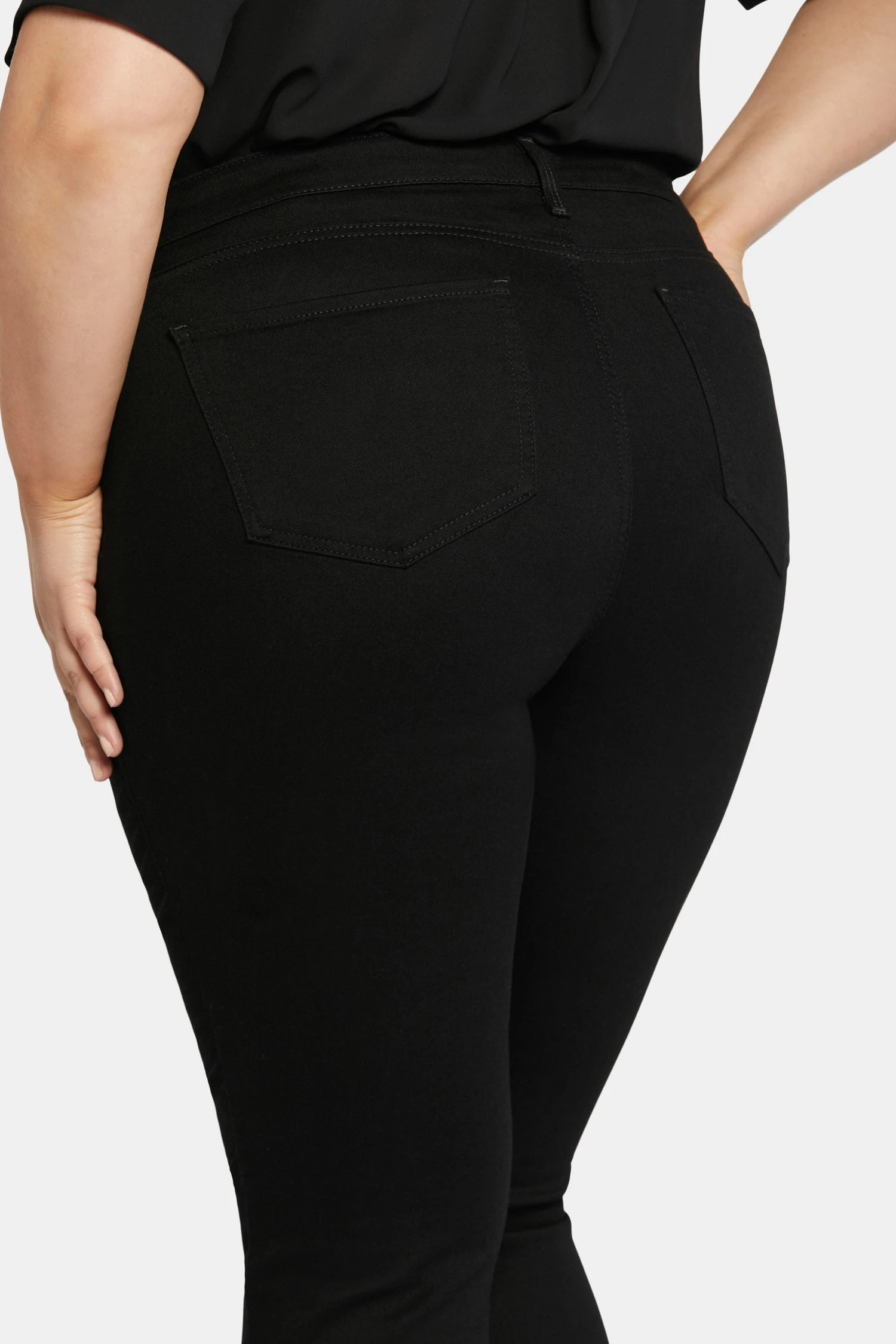 Barbara Bootcut Jeans In Plus Size - Black 6 Barbara Bootcut Jeans In Plus Size - Black - Image 6