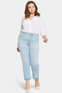 Marilyn Straight Ankle Jeans In Petite Plus Size - Brightside -Nydj Apparel Shop WPANVMA8293 BRTSD 4