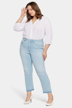 Marilyn Straight Ankle Jeans In Petite Plus Size - Brightside -Nydj Apparel Shop WPANVMA8293 BRTSD 5