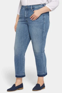 Marilyn Straight Ankle Jeans In Petite Plus Size - Fantasy -Nydj Apparel Shop WPANVMA8293 FNTSY 3