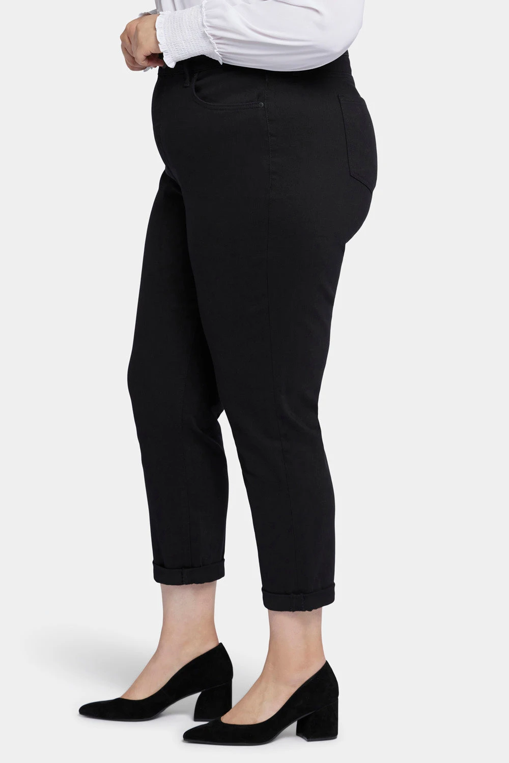 Margot Girlfriend Jeans In Petite Plus Size - Black 3 Margot Girlfriend Jeans In Petite Plus Size - Black - Image 3