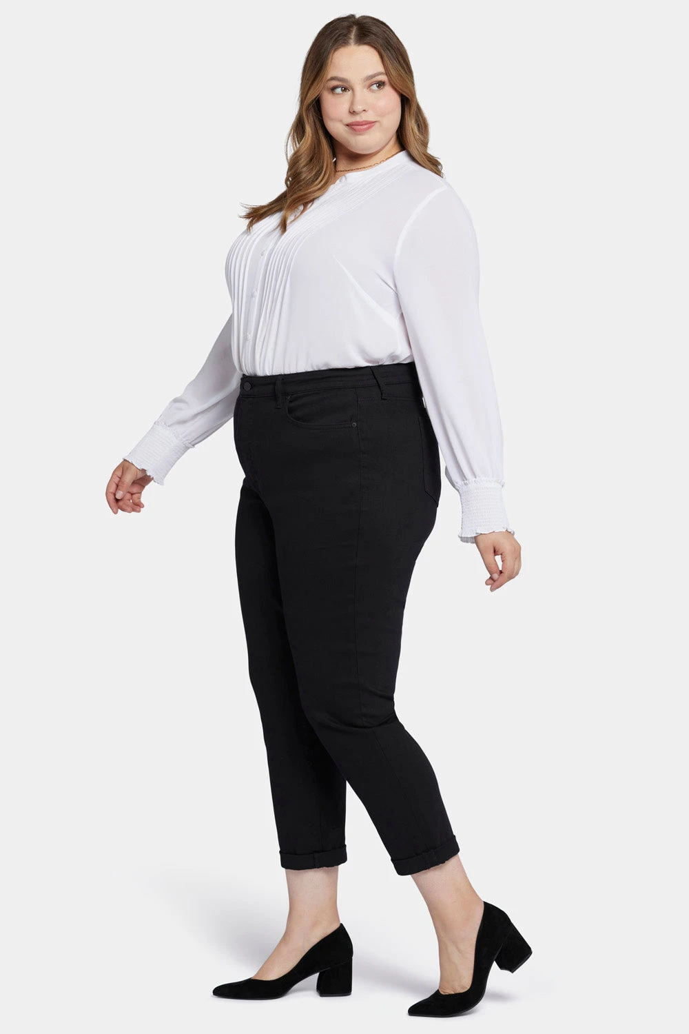 Margot Girlfriend Jeans In Petite Plus Size - Black 4 Margot Girlfriend Jeans In Petite Plus Size - Black - Image 4