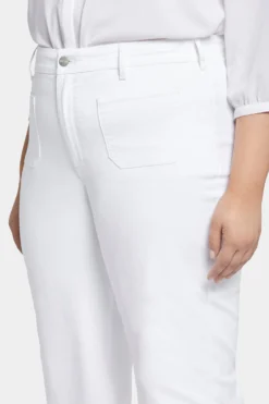 Patchie Wide Leg Capri Jeans In Petite Plus Size - Optic White 11 Patchie Wide Leg Capri Jeans In Petite Plus Size - Optic White -Nydj Apparel Shop WPFOSCP8571 157 6