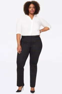 Slim Trouser Pants In Plus Size - Oakland Plaid