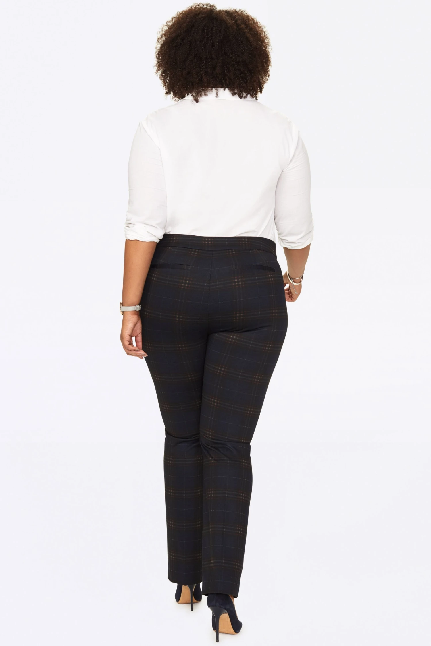 Slim Trouser Pants In Plus Size - Oakland Plaid 5 Slim Trouser Pants In Plus Size - Oakland Plaid - Image 5
