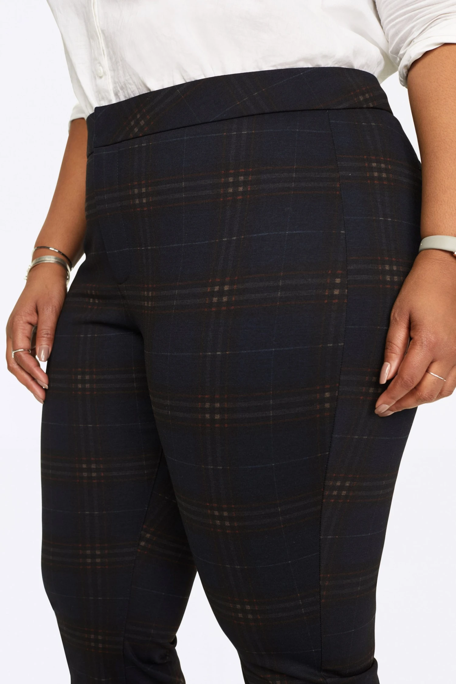 Slim Trouser Pants In Plus Size - Oakland Plaid 6 Slim Trouser Pants In Plus Size - Oakland Plaid - Image 6