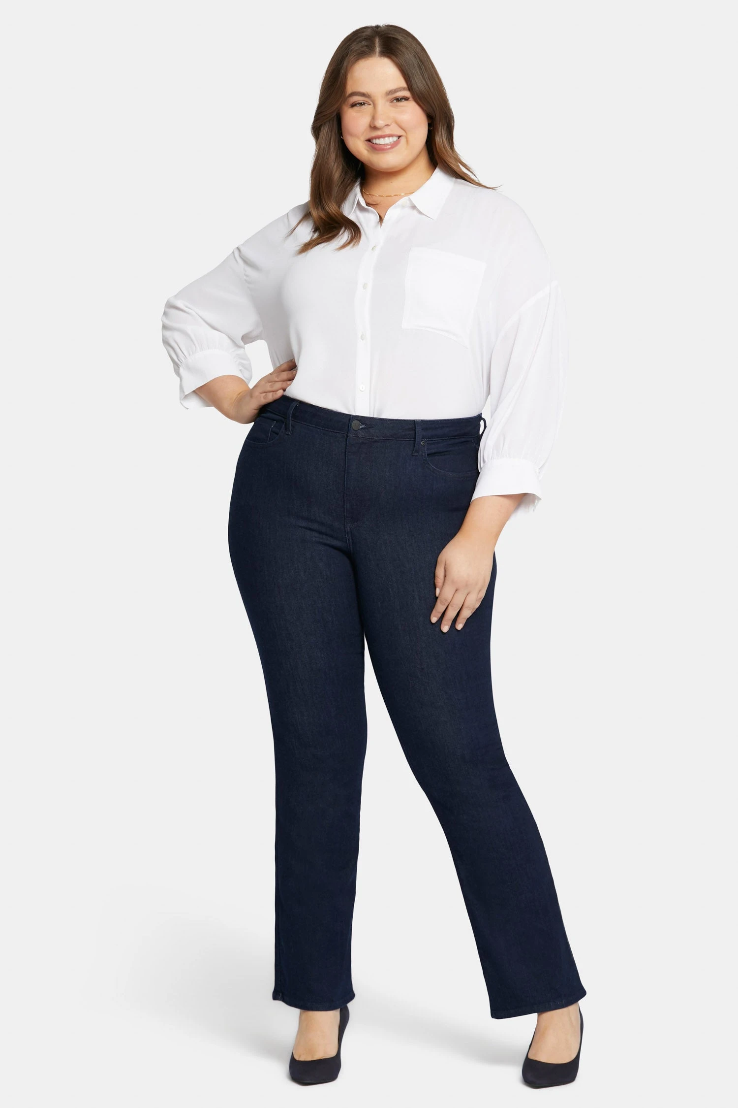 Barbara Bootcut Jeans In Plus Size - Rinse 4 Barbara Bootcut Jeans In Plus Size - Rinse - Image 4