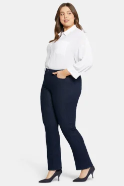 Barbara Bootcut Jeans In Plus Size - Rinse 11 Barbara Bootcut Jeans In Plus Size - Rinse -Nydj Apparel Shop WPRIBB8516 RINSE 5