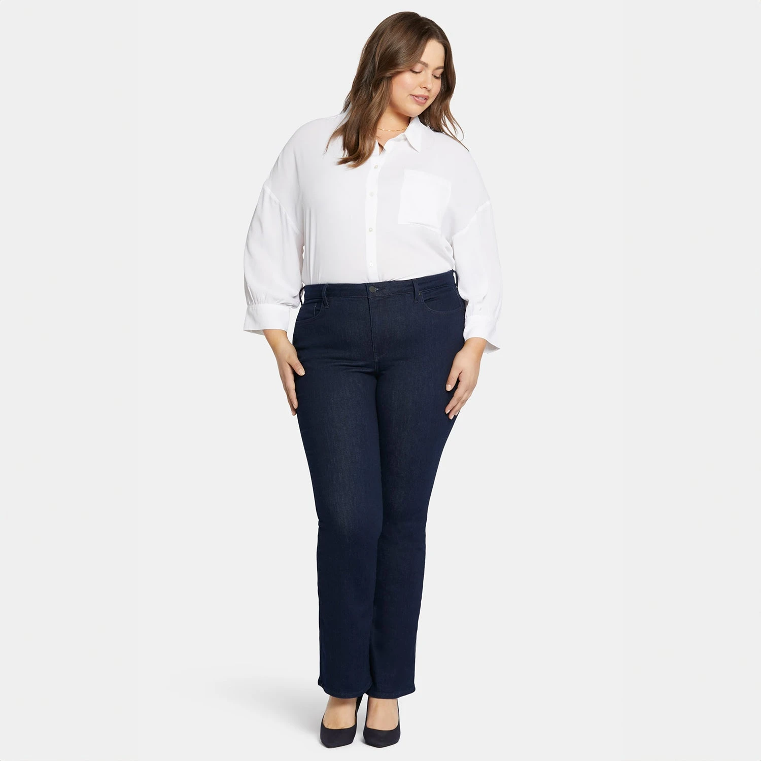 Barbara Bootcut Jeans In Plus Size - Rinse 7 Barbara Bootcut Jeans In Plus Size - Rinse - Image 7
