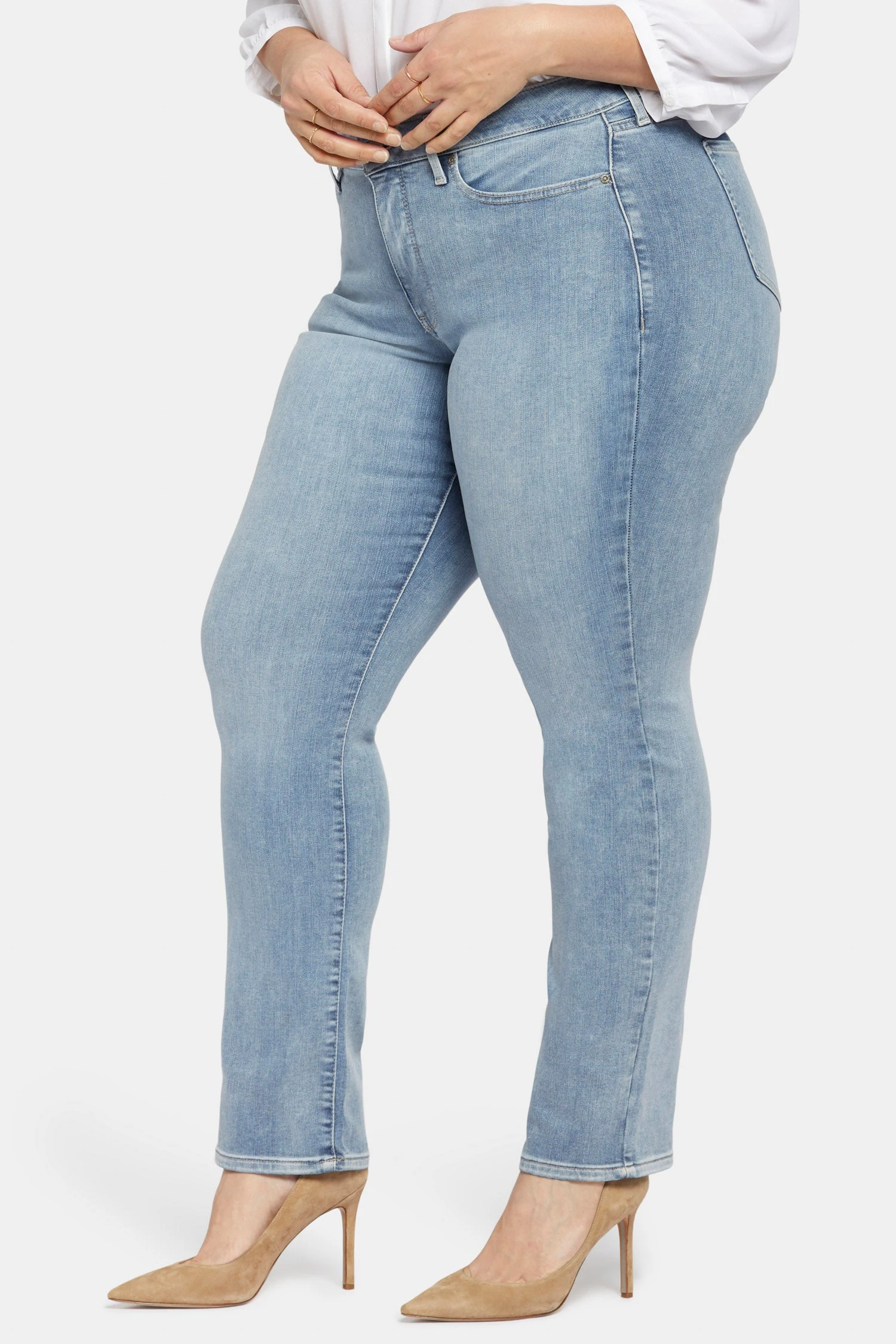 Marilyn Straight Jeans In Plus Size - Haley 3 Marilyn Straight Jeans In Plus Size - Haley - Image 3