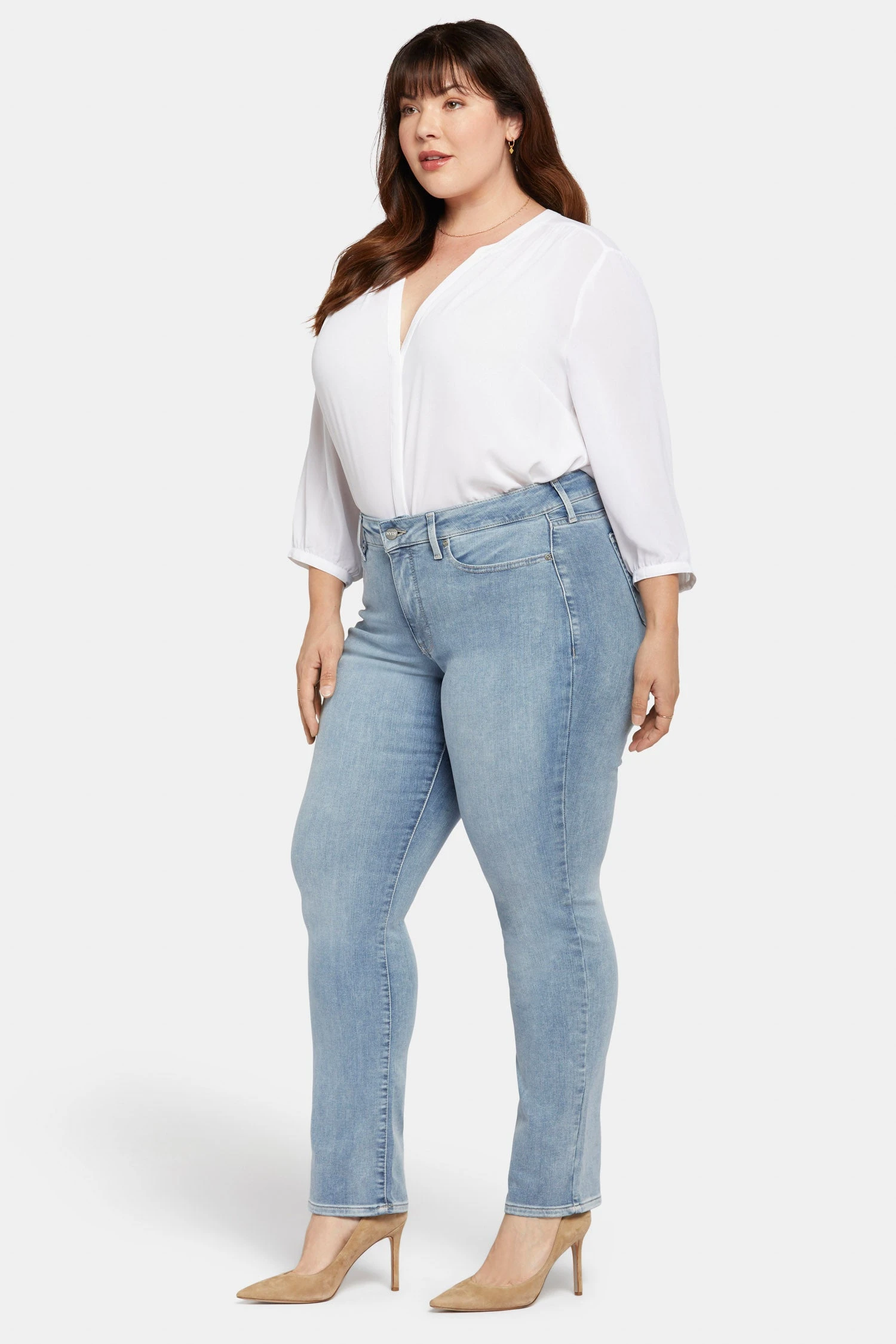 Marilyn Straight Jeans In Plus Size - Haley 5 Marilyn Straight Jeans In Plus Size - Haley - Image 5