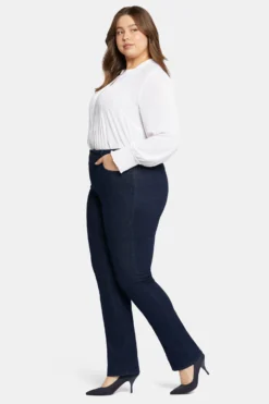 Marilyn Straight Jeans In Plus Size - Rinse -Nydj Apparel Shop WPRIMS8517 RINSE 5