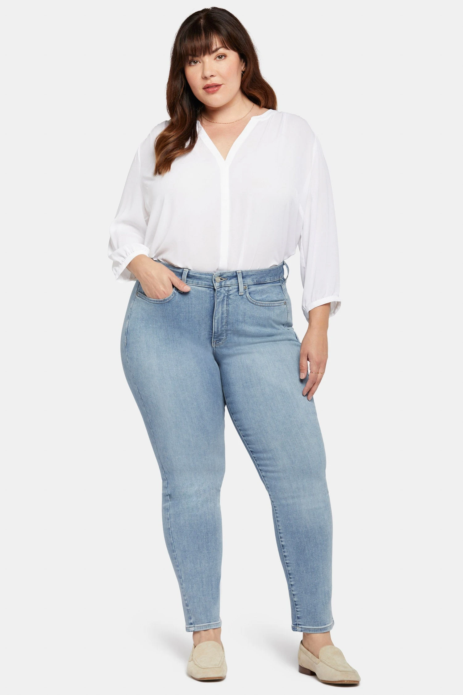 Sheri Slim Jeans In Plus Size - Haley 1 Sheri Slim Jeans In Plus Size - Haley