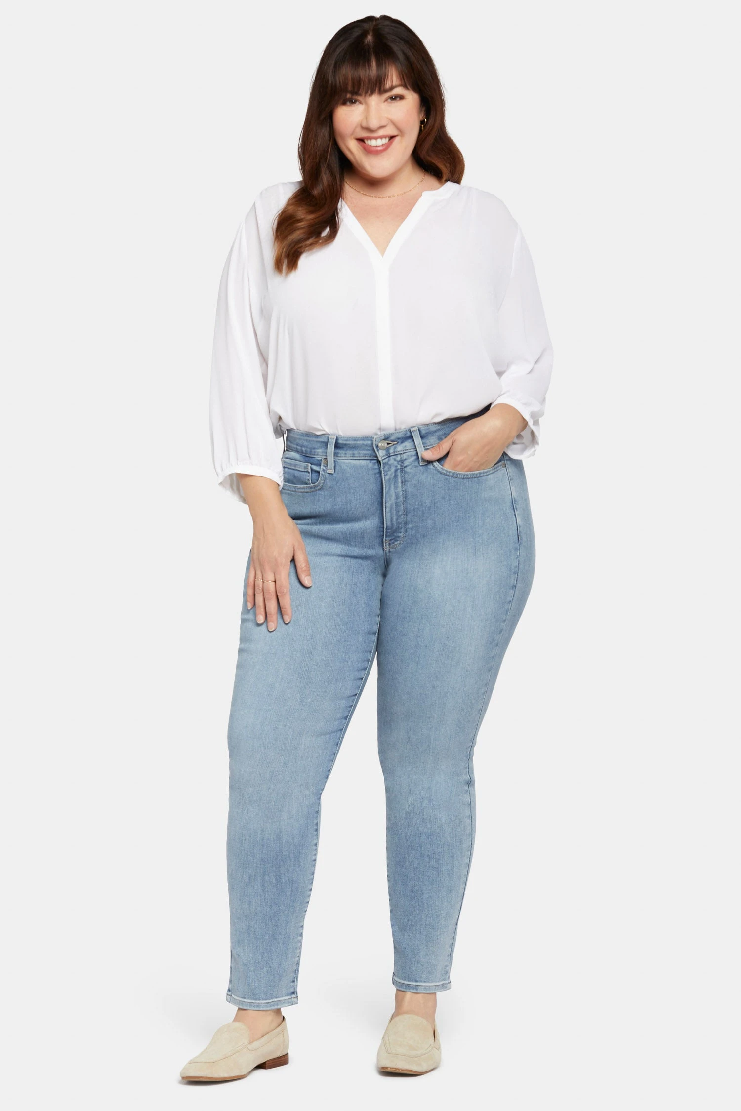 Sheri Slim Jeans In Plus Size - Haley 4 Sheri Slim Jeans In Plus Size - Haley - Image 4