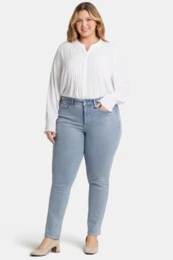 Sheri Slim Jeans In Plus Size - Sparkling Lights -Nydj Apparel Shop WPRISS8518 SPKLT 4