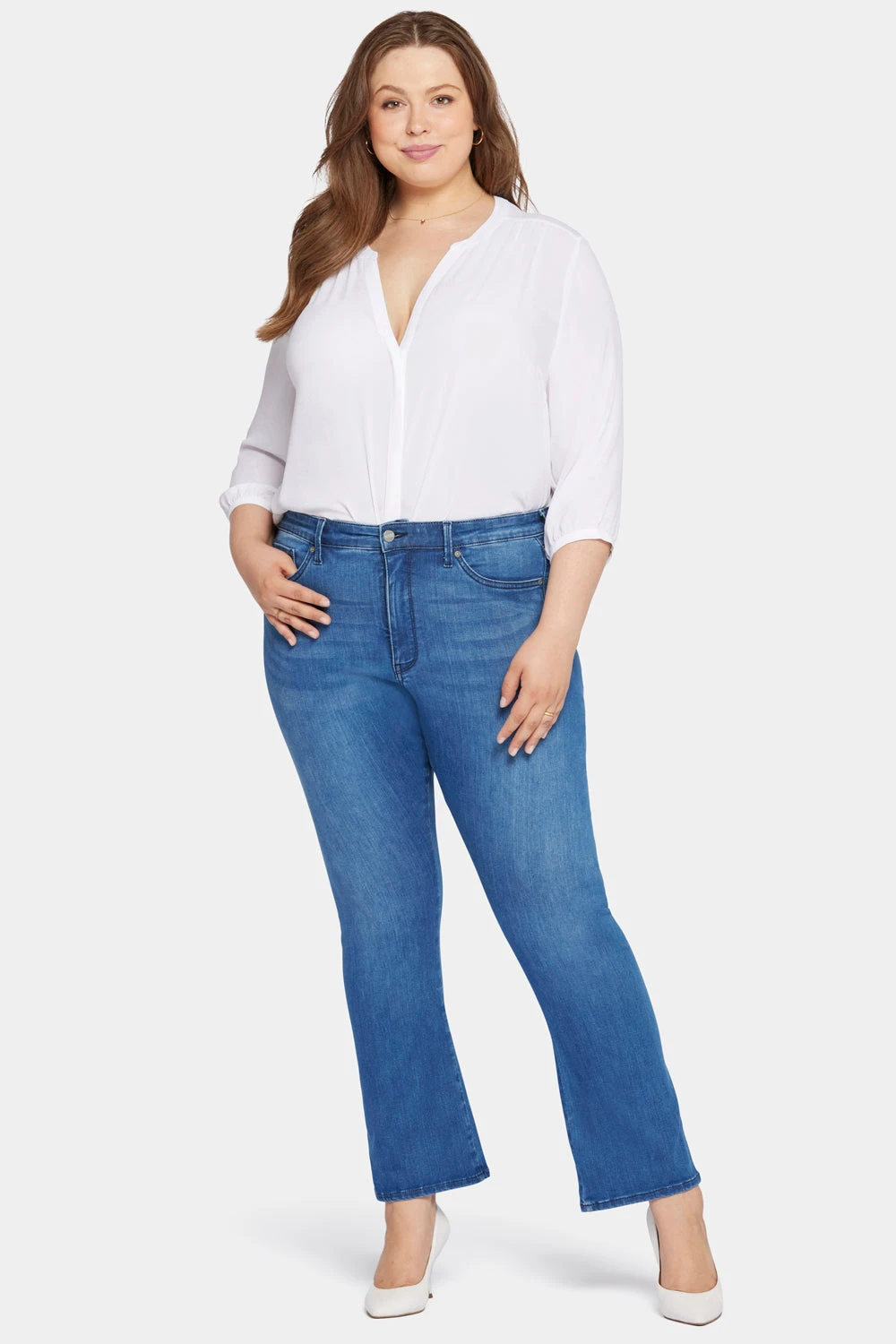 Le Silhouette Slim Bootcut Jeans In Petite Plus Size - Amour 1 Le Silhouette Slim Bootcut Jeans In Petite Plus Size - Amour