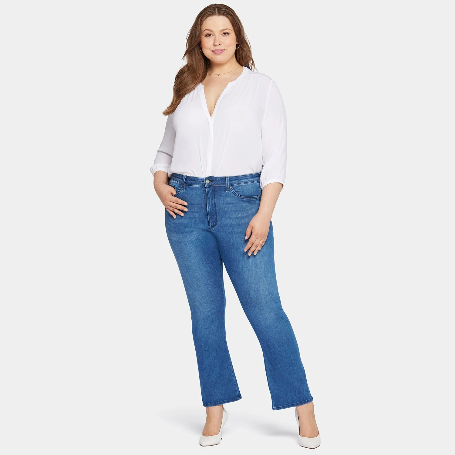 Le Silhouette Slim Bootcut Jeans In Petite Plus Size - Amour 7 Le Silhouette Slim Bootcut Jeans In Petite Plus Size - Amour - Image 7