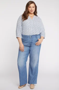 Teresa Wide Leg Jeans In Plus Size - Everly -Nydj Apparel Shop WPWLKT8150 EVRLY 4