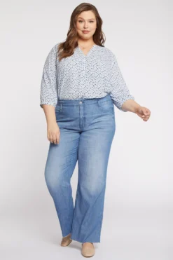 Teresa Wide Leg Jeans In Plus Size - Everly -Nydj Apparel Shop WPWLKT8150 EVRLY 5