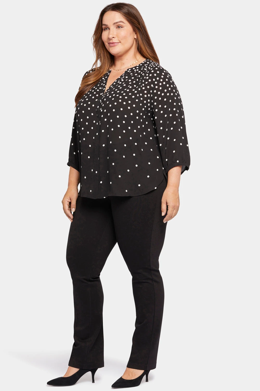 Pintuck Blouse In Plus Size - Percy Dot 5 Pintuck Blouse In Plus Size - Percy Dot - Image 5
