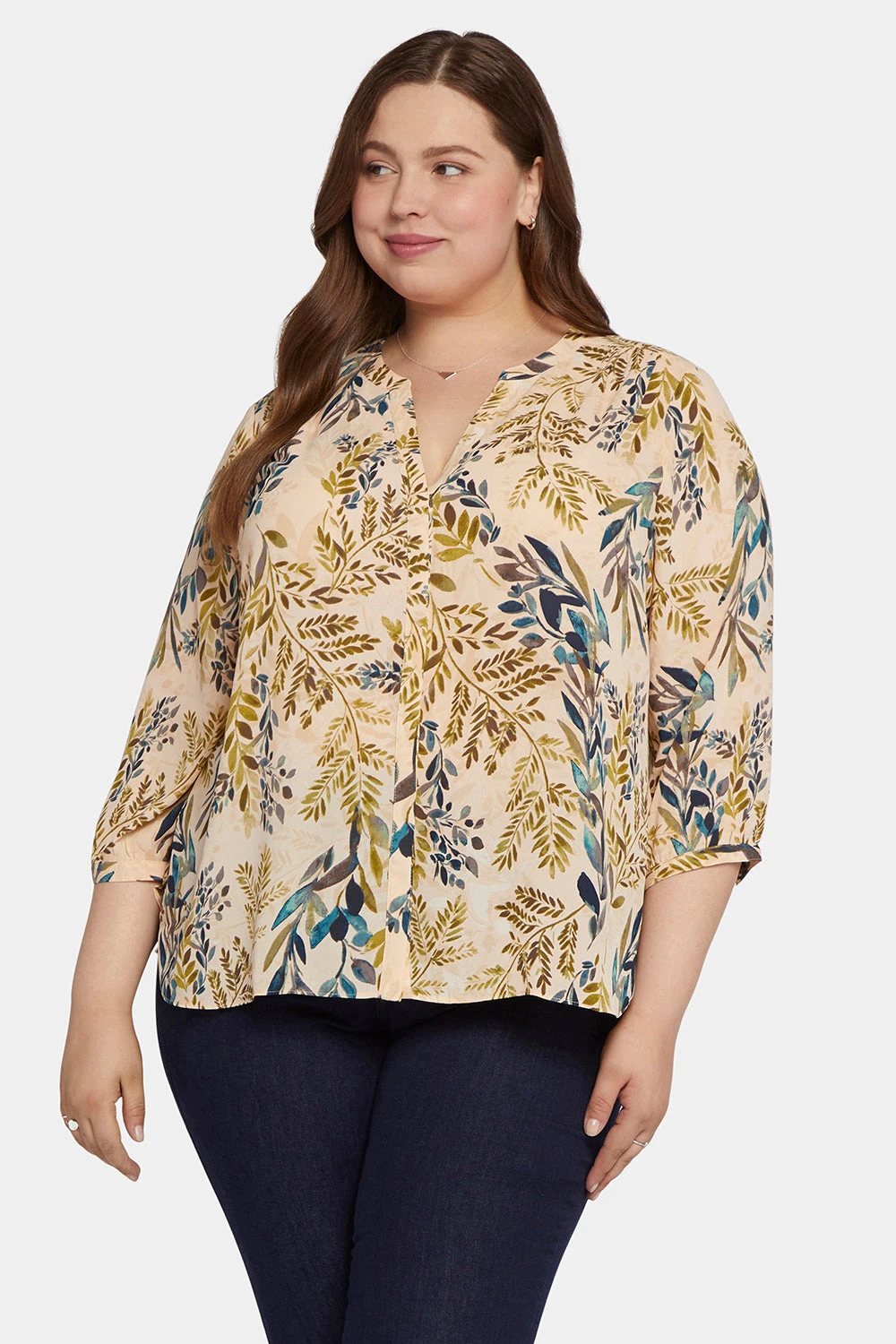 Pintuck Blouse In Plus Size - Elm Hill 1 Pintuck Blouse In Plus Size - Elm Hill