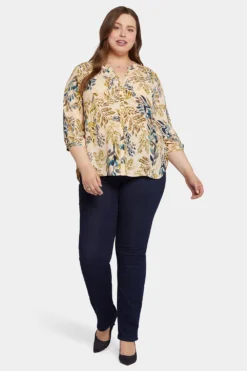 Pintuck Blouse In Plus Size - Elm Hill 10 Pintuck Blouse In Plus Size - Elm Hill -Nydj Apparel Shop WS1F0537 F1068 5