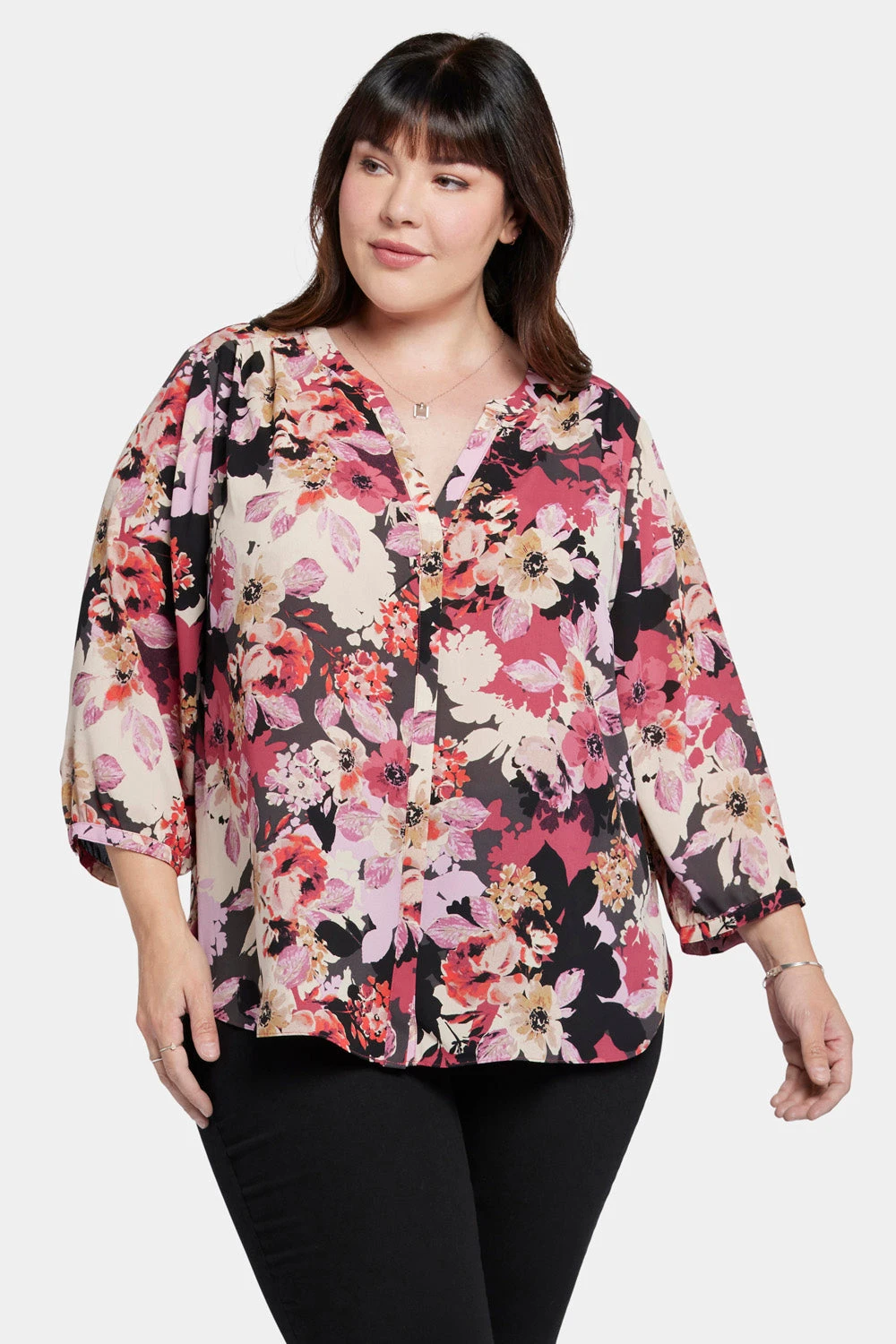 Pintuck Blouse In Plus Size - Helena 4 Pintuck Blouse In Plus Size - Helena - Image 4