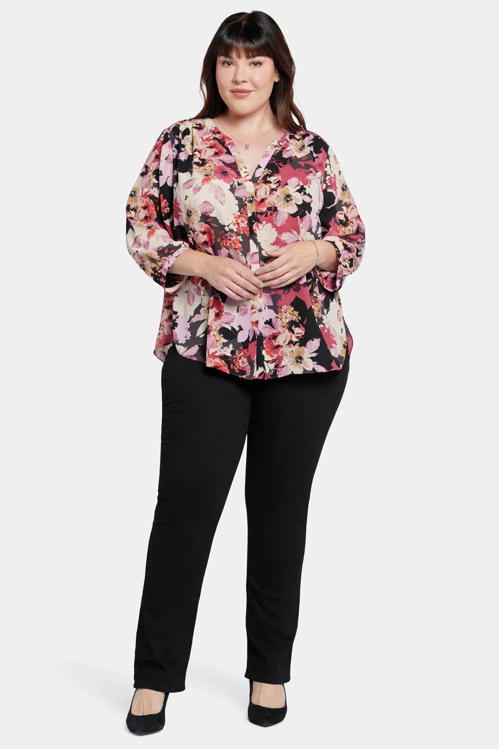 Pintuck Blouse In Plus Size - Helena 5 Pintuck Blouse In Plus Size - Helena - Image 5