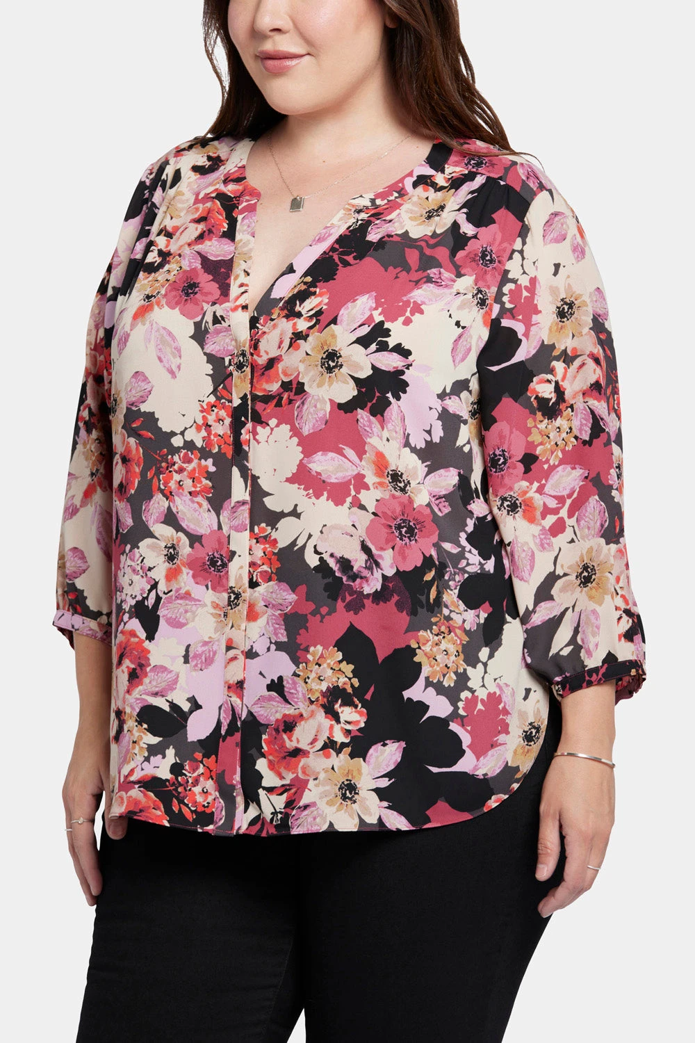 Pintuck Blouse In Plus Size - Helena 6 Pintuck Blouse In Plus Size - Helena - Image 6