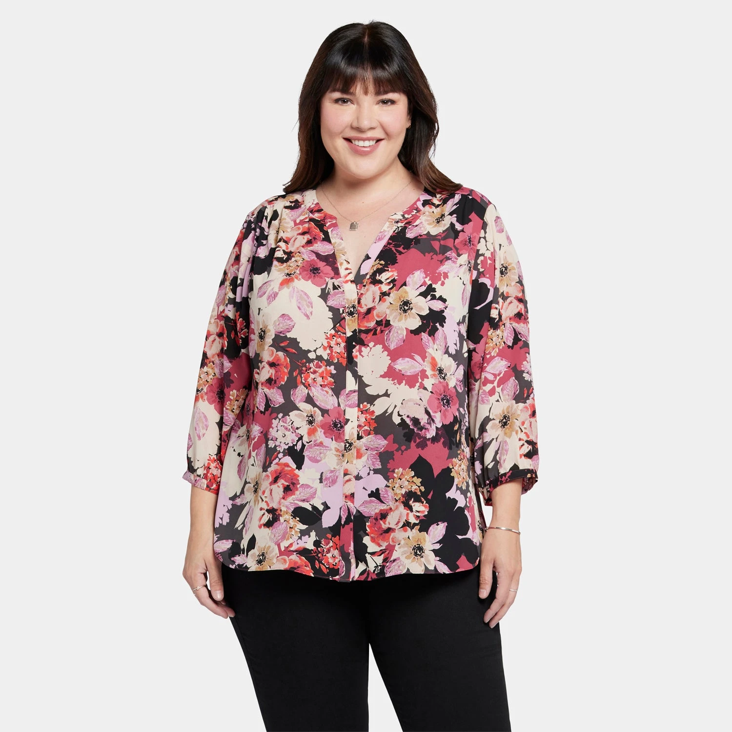 Pintuck Blouse In Plus Size - Helena 7 Pintuck Blouse In Plus Size - Helena - Image 7