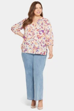 Pintuck Blouse In Plus Size - Fallen Leaf 11 Pintuck Blouse In Plus Size - Fallen Leaf -Nydj Apparel Shop WS1F0537 H1060 5 3d43f223 b42d 42eb 95a3 a3afa82e4373