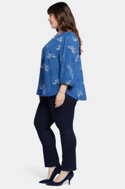 Pintuck Blouse In Plus Size - Verona Park -Nydj Apparel Shop WS1F0537 H2020 3