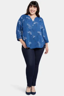 Pintuck Blouse In Plus Size - Verona Park -Nydj Apparel Shop WS1F0537 H2020 5