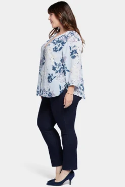 Pintuck Blouse In Plus Size - Valley Faire 8 Pintuck Blouse In Plus Size - Valley Faire -Nydj Apparel Shop WS1F0537 H2022 3