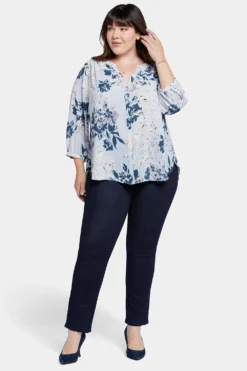 Pintuck Blouse In Plus Size - Valley Faire 10 Pintuck Blouse In Plus Size - Valley Faire -Nydj Apparel Shop WS1F0537 H2022 5