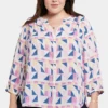Pintuck Blouse In Plus Size - Marquette