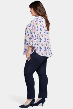 Pintuck Blouse In Plus Size - Marquette -Nydj Apparel Shop WS1F0537 H2024 3